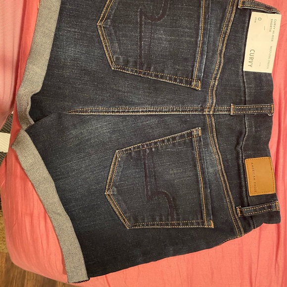 American Eagle curvy hi-rise shortie size 0 - Picture 3 of 3